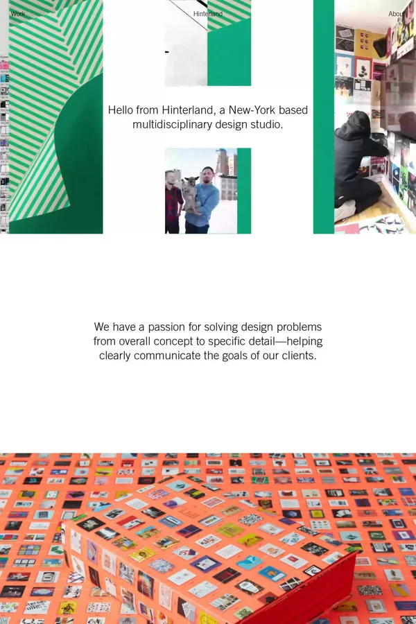 HINTERLAND | Multidisciplinary Design - Portfolio design inspiration