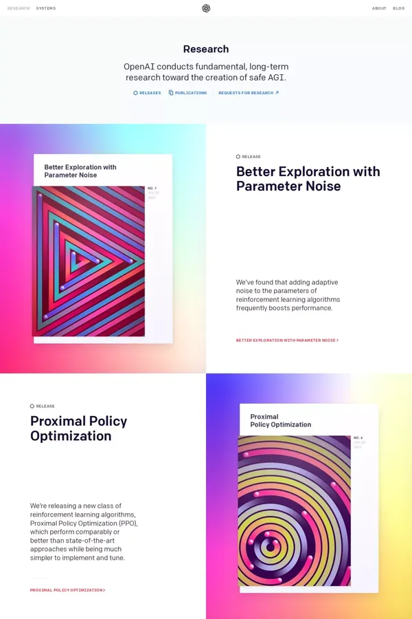 OpenAI Research - Other design inspiration
