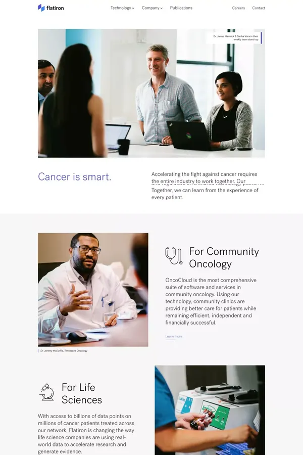 Flatiron Health - Other design inspiration