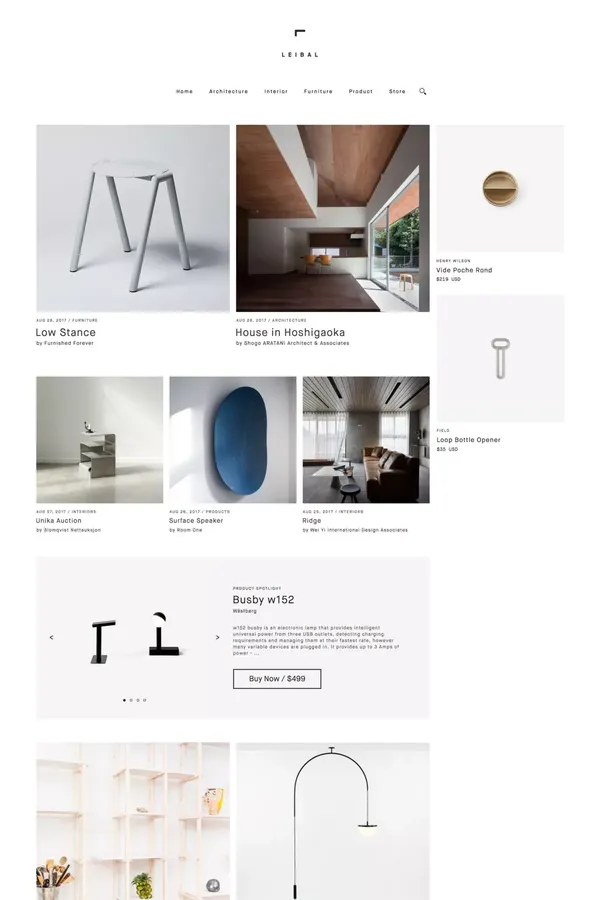 KITT Desk | Leibal - Ecommerce design inspiration