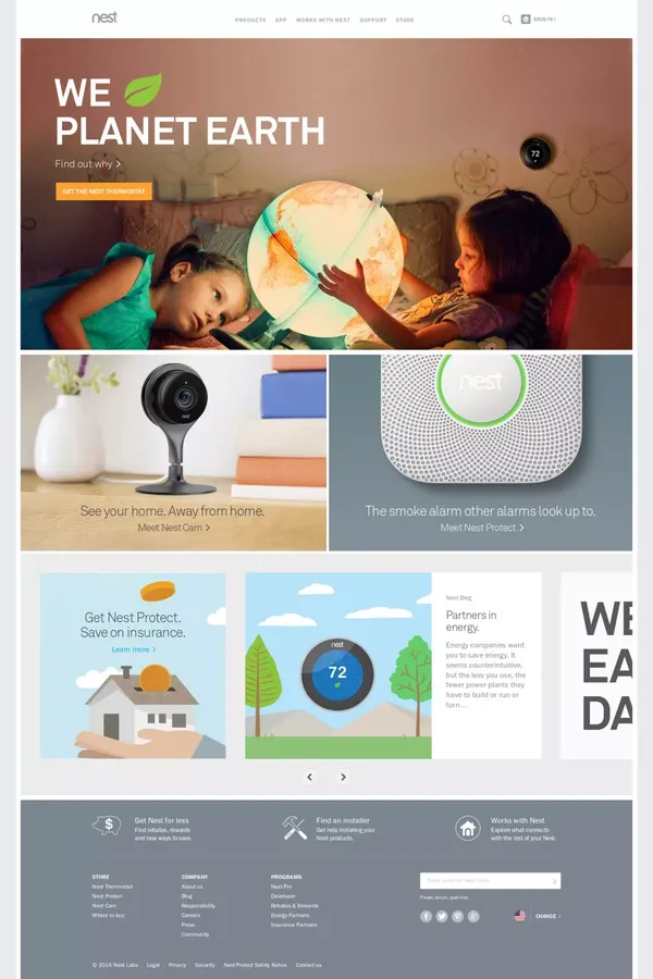 Home | Nest - Landing design inspiration