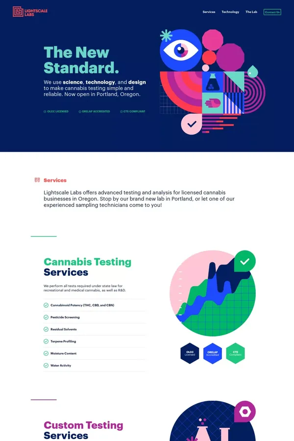 Lightscale Labs - Cannabis Testing - Other design inspiration