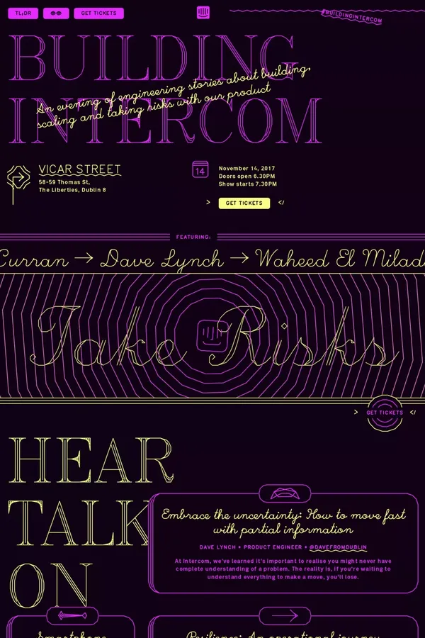 Building Intercom - Landing design inspiration