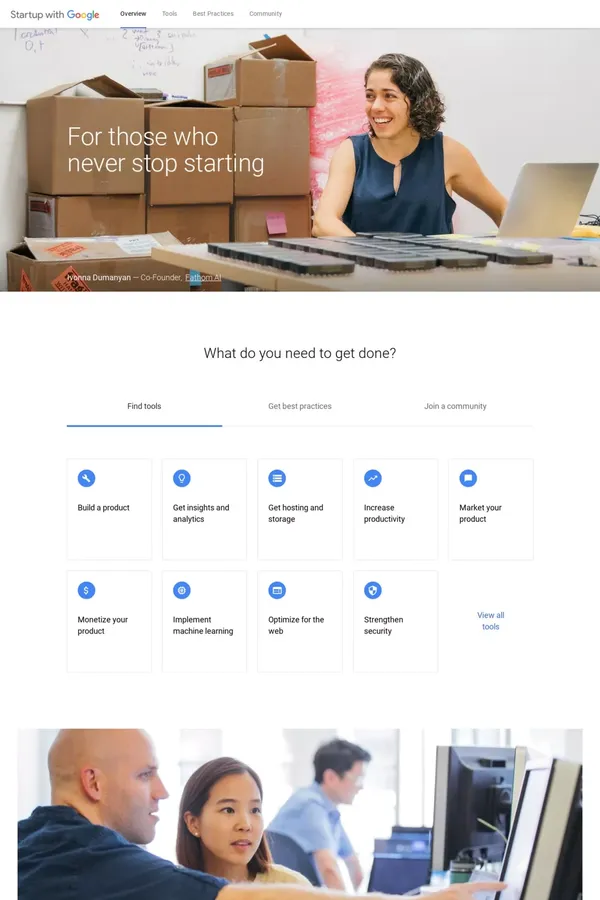Tools to help with your new startup - Startup with Google - Other design inspiration