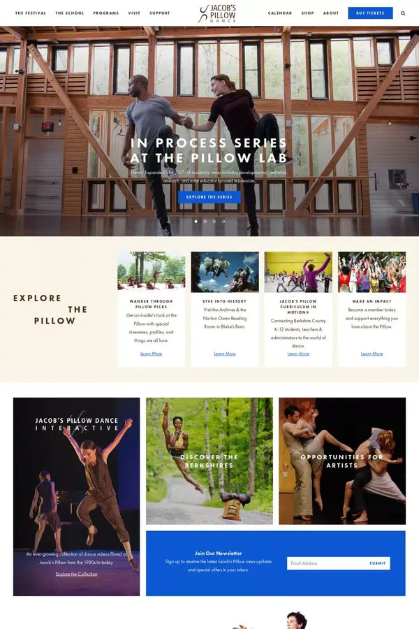 Jacob's Pillow Dance - Other design inspiration