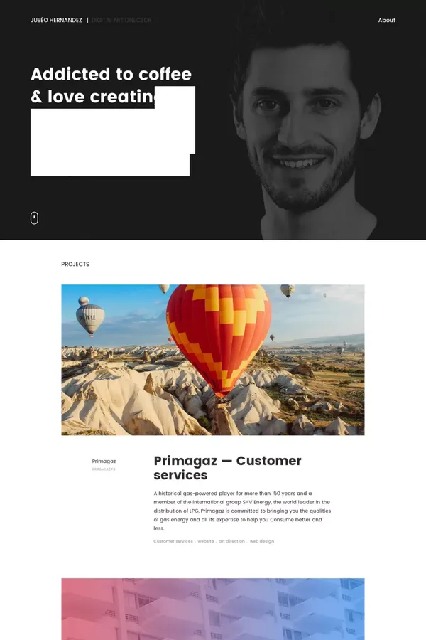 Jubéo Hernandez - Digital Art Director - website design inspiration