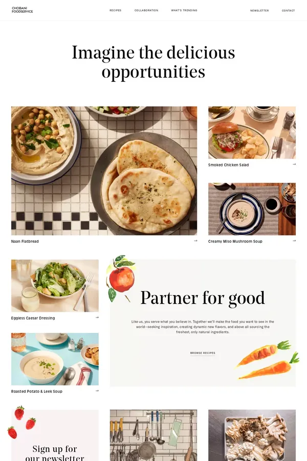 Home | Chobani Foodservice - Other design inspiration