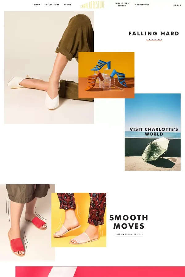 Home ~ Charlotte Stone - Ecommerce design inspiration