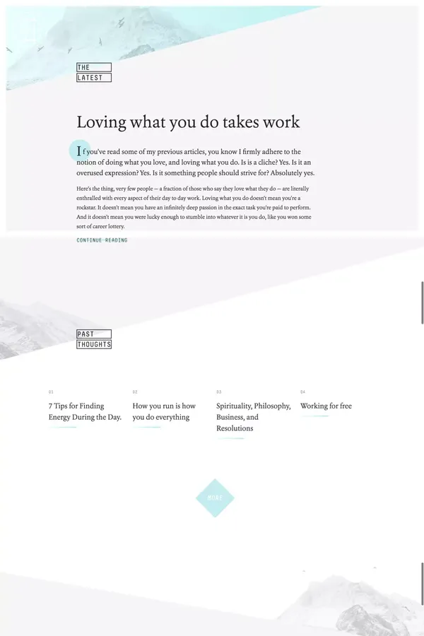 Bryant Hughes | Web Developer, Designer, Partner at Authentic F&f | Chicago Minneapolis Denver - Other design inspiration