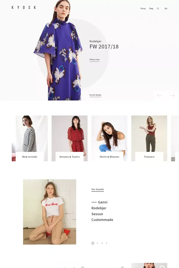 Kyosk – Kyosk store - Ecommerce design inspiration