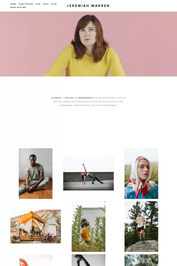Jeremiah Warren - Portfolio design inspiration