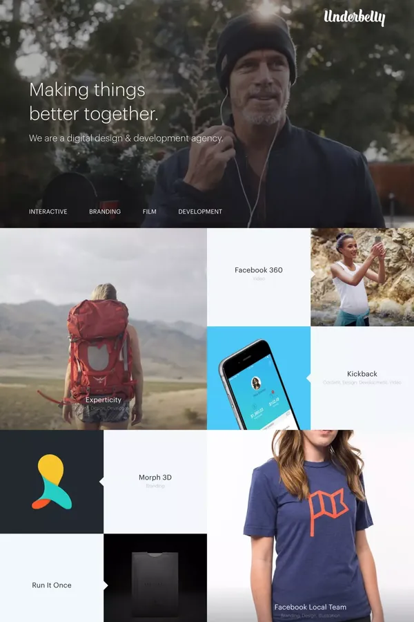 Home | Underbelly Creative - Portfolio design inspiration