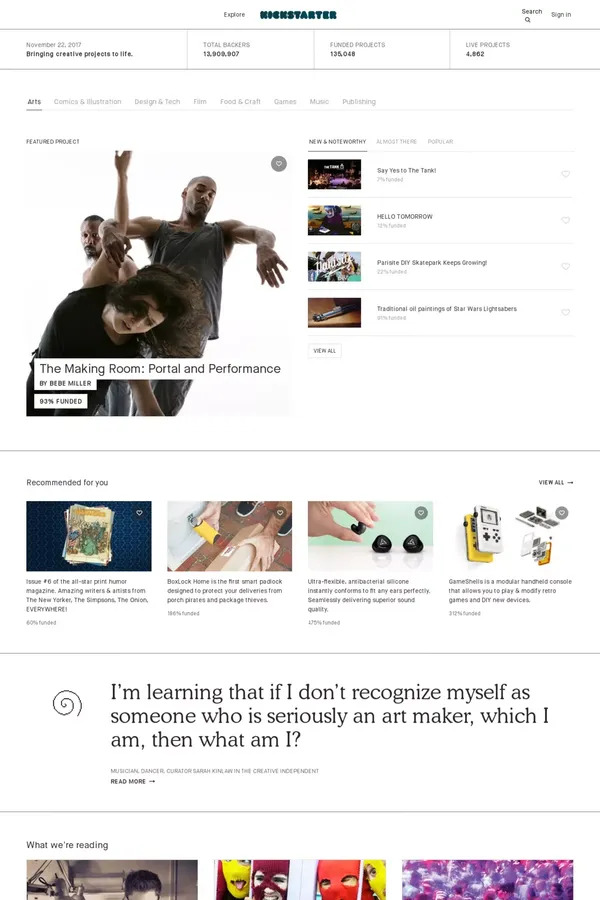 Kickstarter - Other design inspiration
