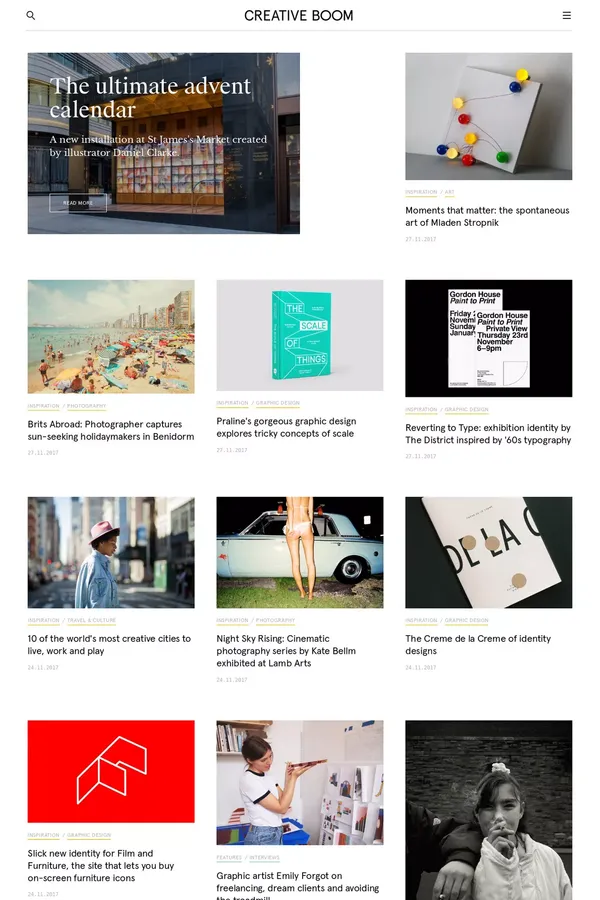 Art & Design Magazine | Creative Boom - Blog design inspiration