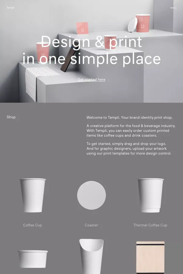 Templi - Portfolio design inspiration