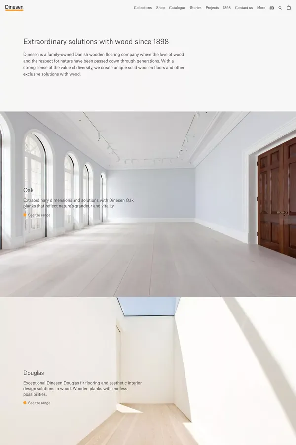 Dinesen - Unique solid wooden floors of Oak and Douglas - Other design inspiration