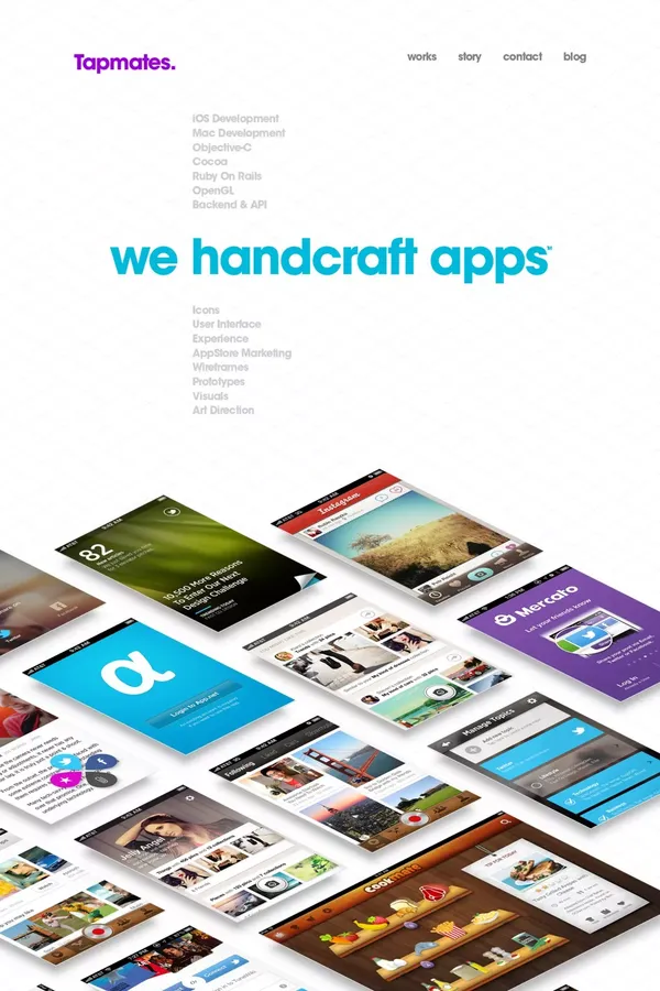 Tapmates Inc. - Portfolio design inspiration