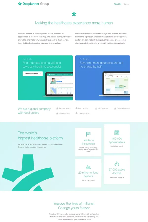 DocPlanner Group - Other design inspiration