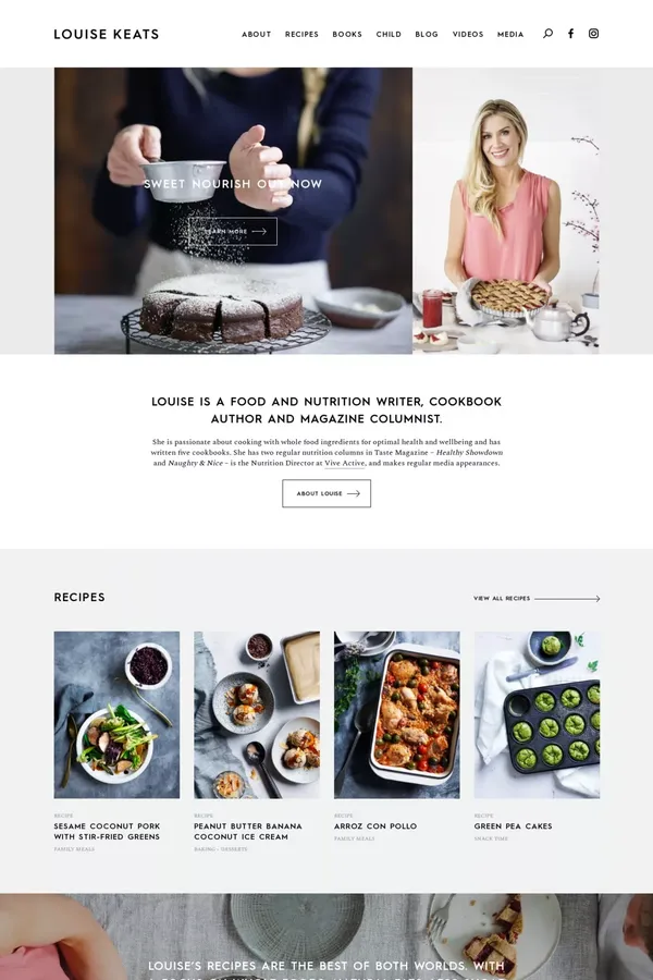 Louise Keats - Portfolio design inspiration