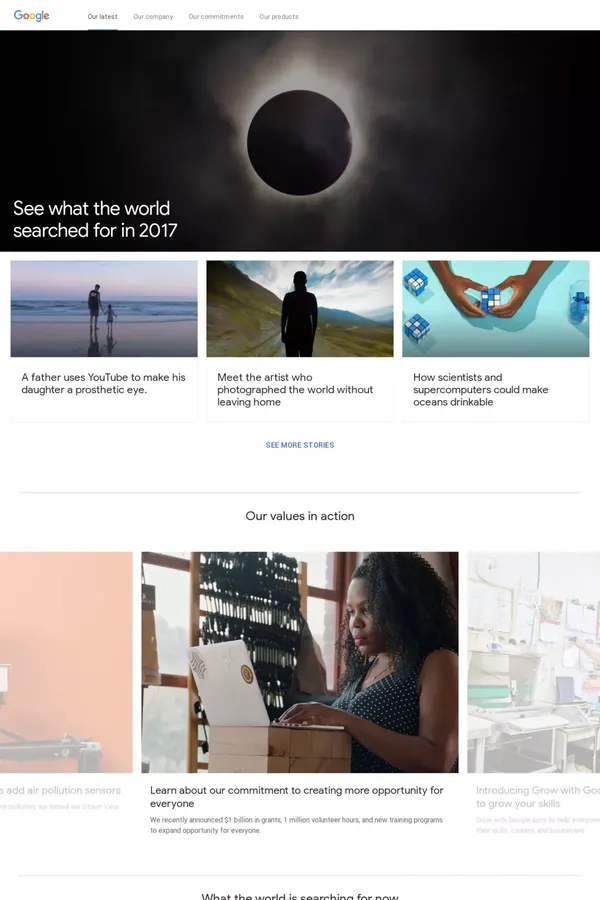 Our latest | Google - Other design inspiration