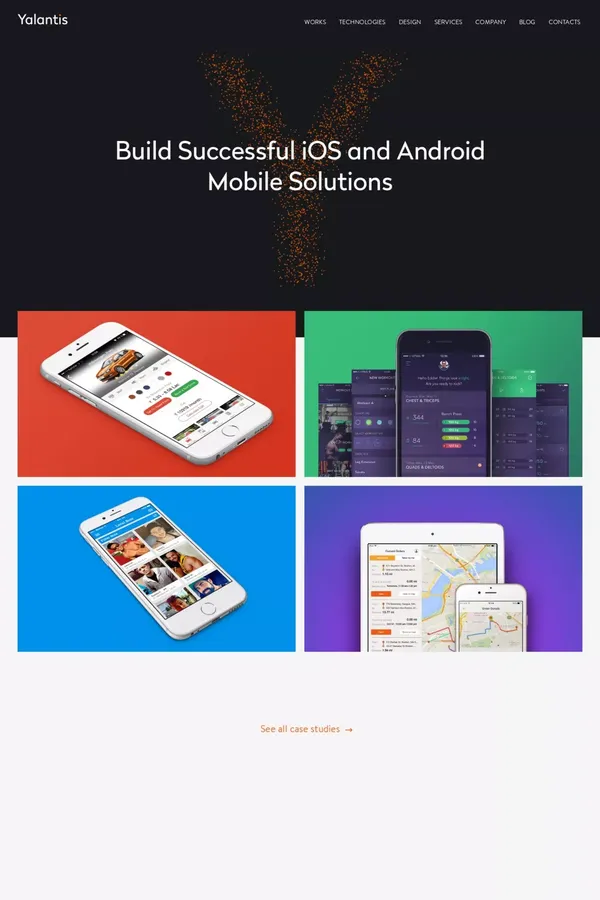Yalantis – Mobile App Development Company - Portfolio design inspiration