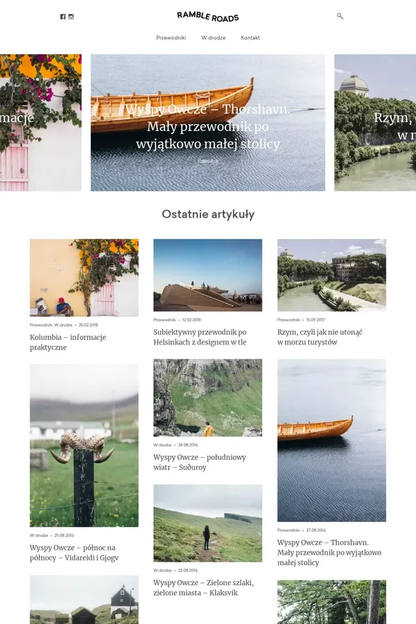 Strona główna – Ramble Roads - Blog design inspiration