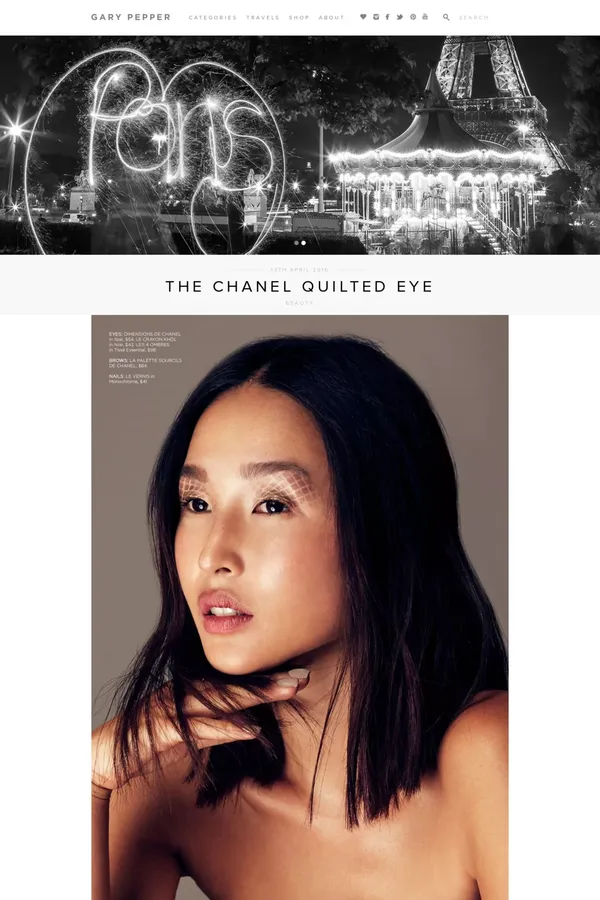 Gary Pepper - Blog design inspiration