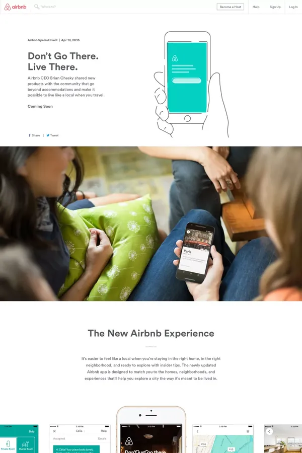 Live There - Landing design inspiration
