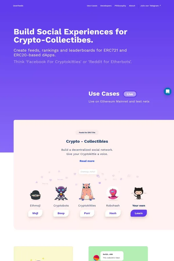 Welcome • Userfeeds - website design inspiration