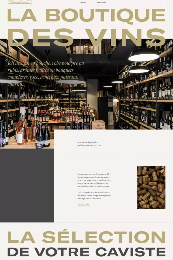 La Boutique des Vins - Caviste à Toulouse - Ecommerce design inspiration
