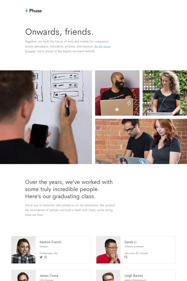 Phuse - Portfolio design inspiration