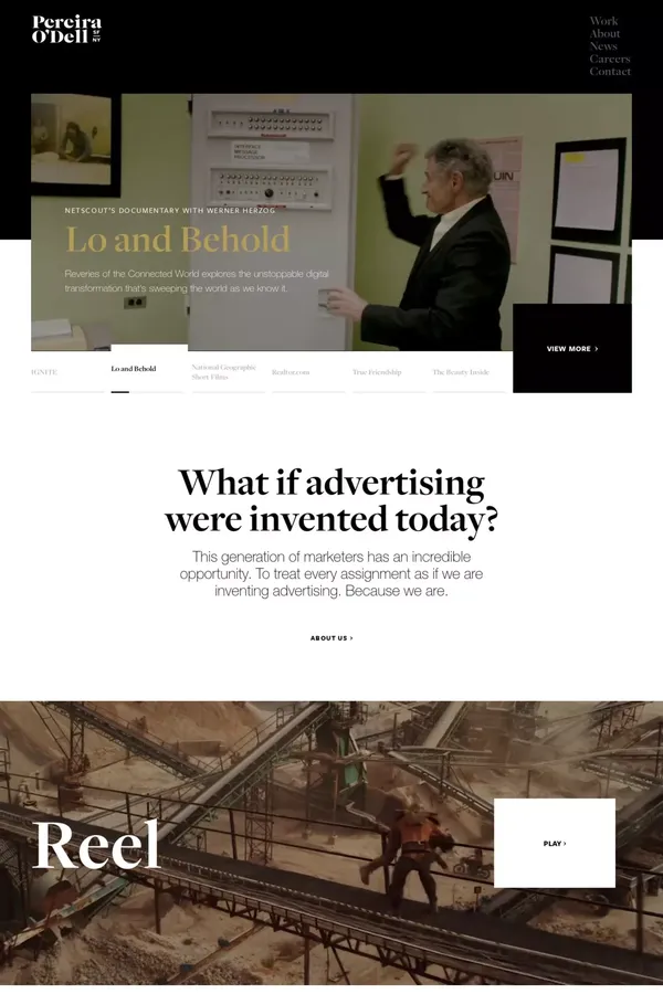 Pereira O'Dell | Home - Portfolio design inspiration