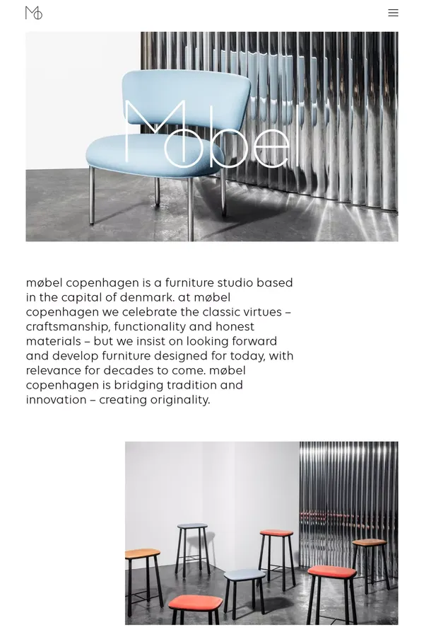 Frontpage | Møbel - Portfolio design inspiration