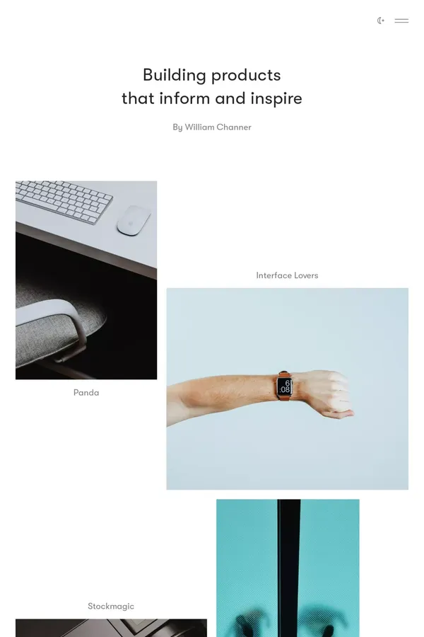 William Channer - Portfolio design inspiration