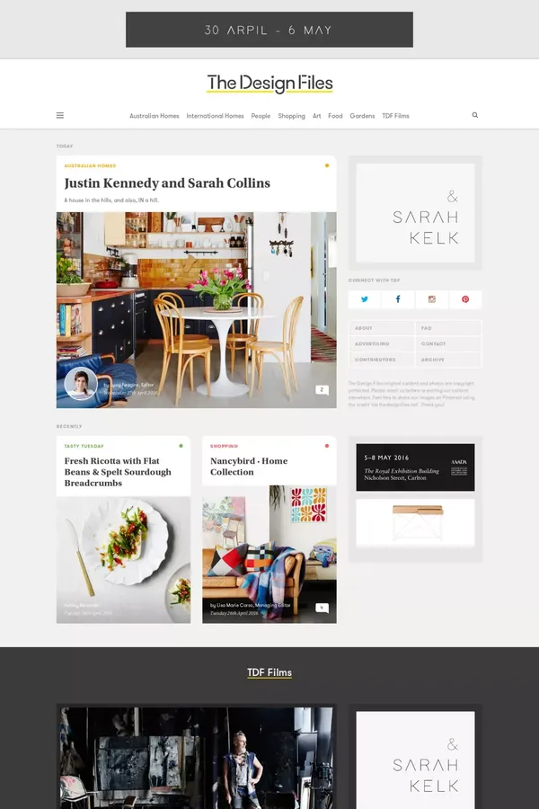 The Design Files | Australia's most popular design blog - Blog design inspiration