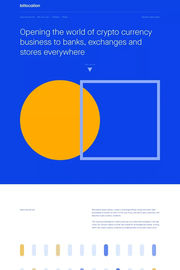 BitLocation - Opening the world of crypto currency business to exchanges and stores everywhere - Other design inspiration