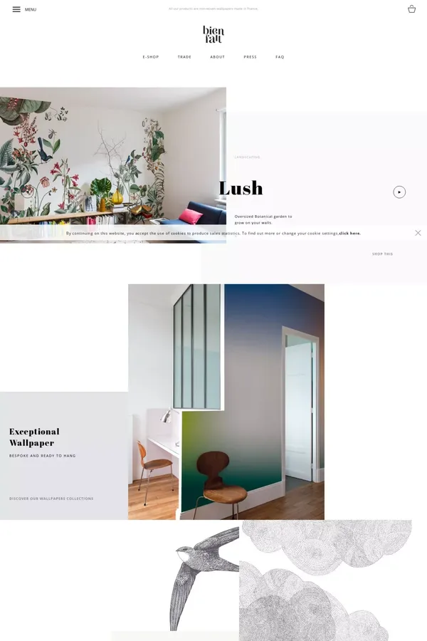 Bien fait - website design inspiration