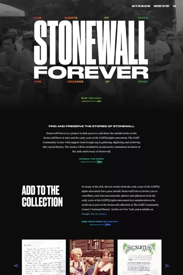 Stonewall Forever - Other design inspiration