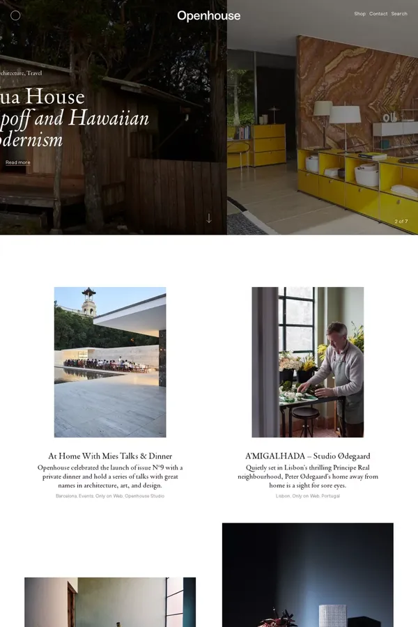 Home — Openhouse Magazine - Blog design inspiration