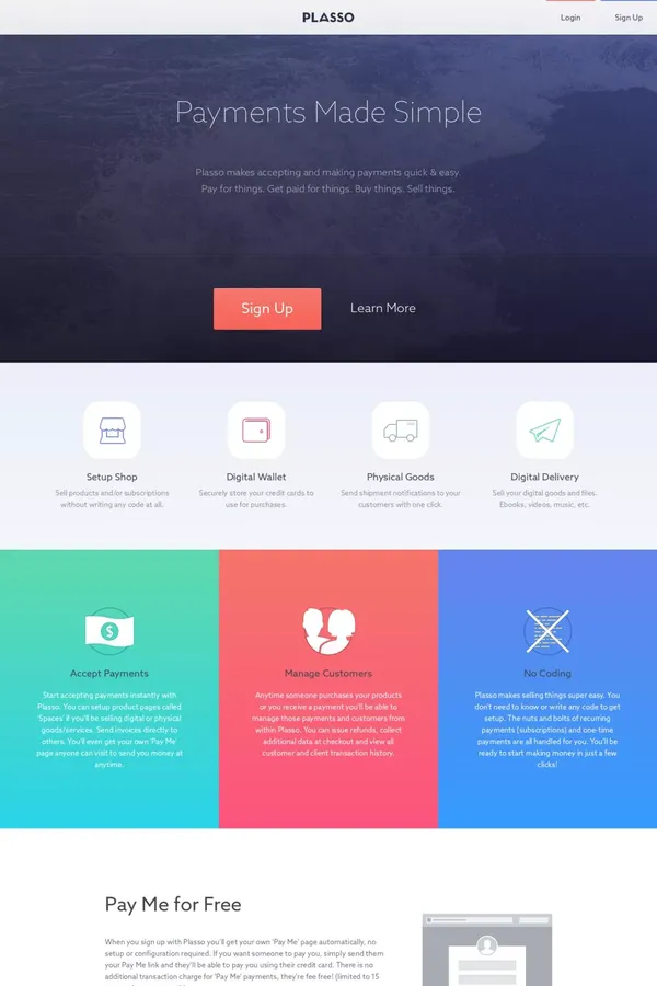 Plasso - Landing design inspiration
