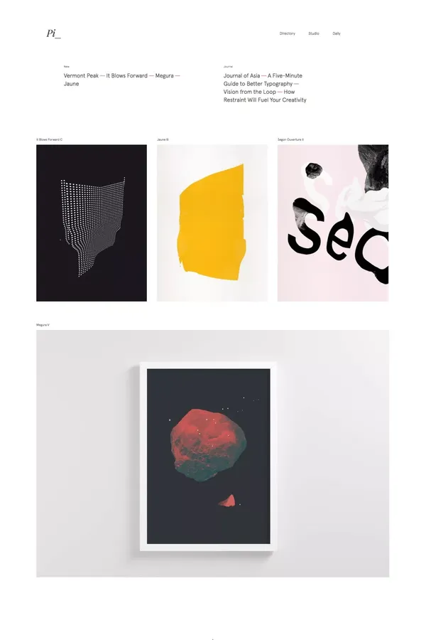 Pierrick Calvez - Portfolio design inspiration