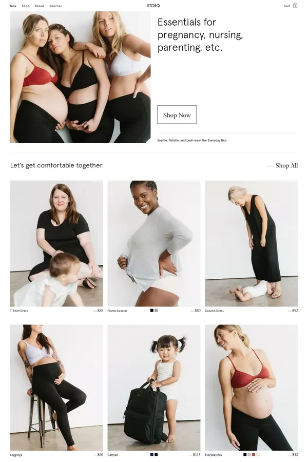 Storq | New Body, New Rules. - Ecommerce design inspiration