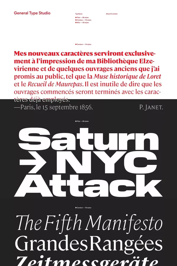 General Type Studio - Other design inspiration
