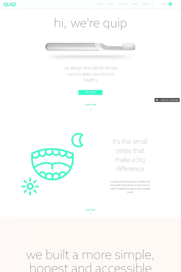 quip - Landing design inspiration