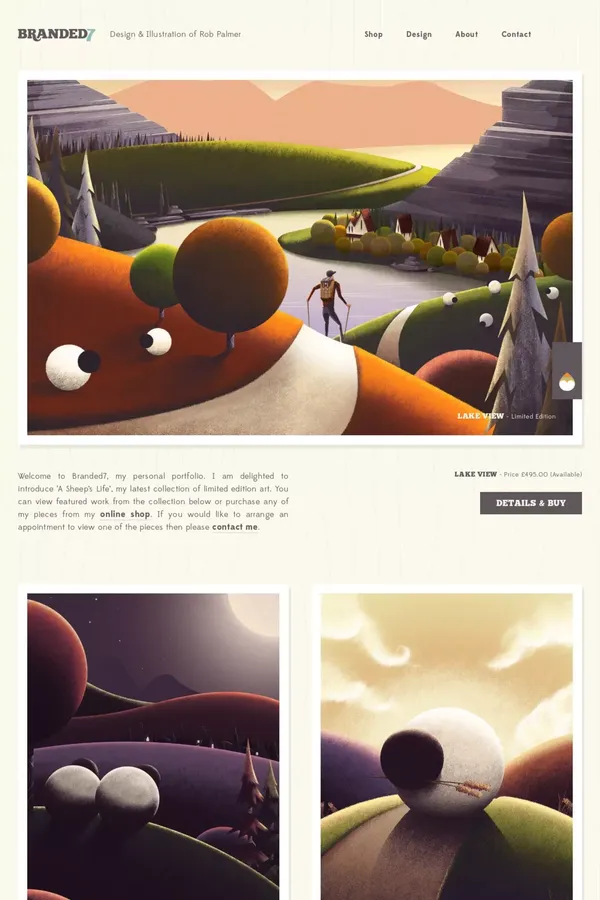Branded7 ~ Limited Edition Art By Rob Palmer - Portfolio design inspiration