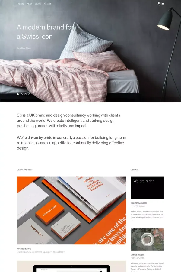 Six - Portfolio design inspiration