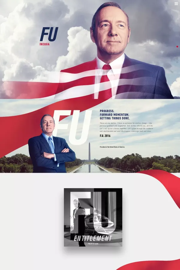 Frank Underwood 2016 - Other design inspiration