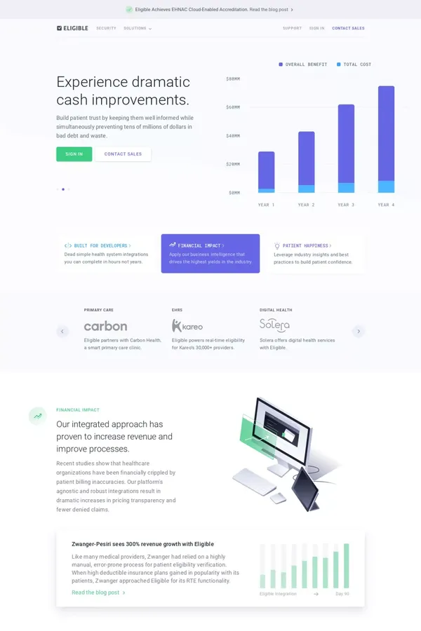 Eligible - Landing design inspiration