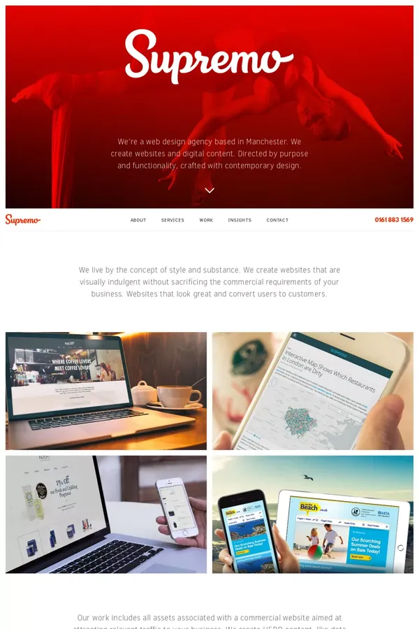 Supremo | Web Design Manchester - Portfolio design inspiration
