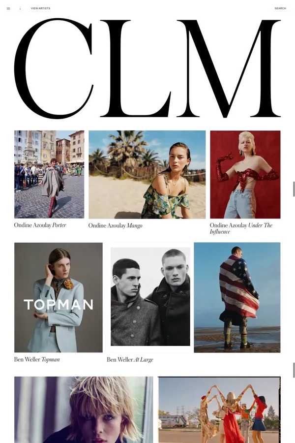 CLM - Portfolio design inspiration